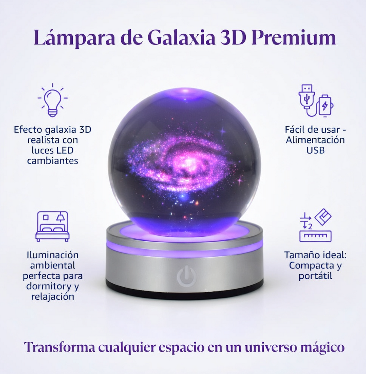 Esfera Galaxia 3D LED