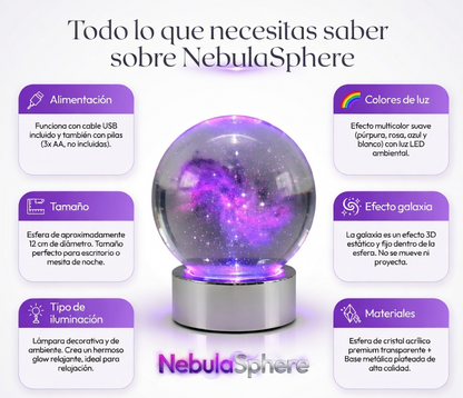 Esfera Galaxia 3D LED